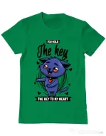 Tricou ADLER barbat You hold the key Verde mediu
