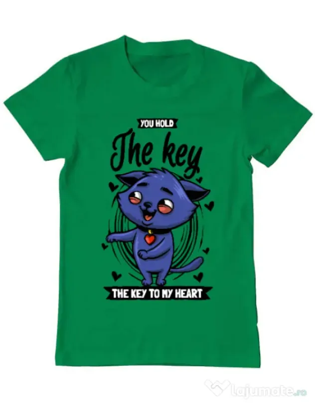 Tricou ADLER barbat You hold the key Verde mediu