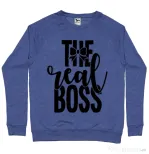 Bluza ADLER barbat The real boss Albastru melanj