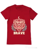 Tricou ADLER barbat Brave Rosu