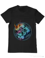 Tricou ADLER barbat Helmet demons Negru