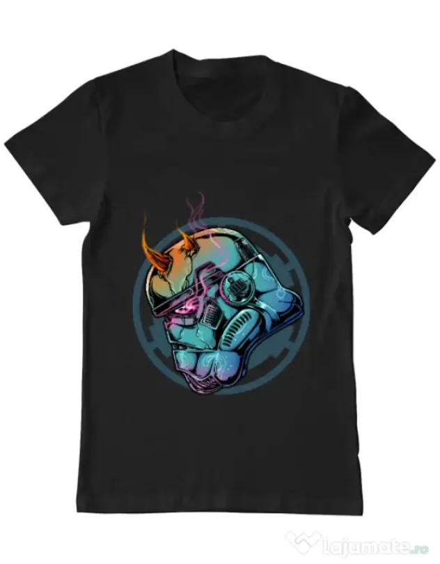 Tricou ADLER barbat Helmet demons Negru