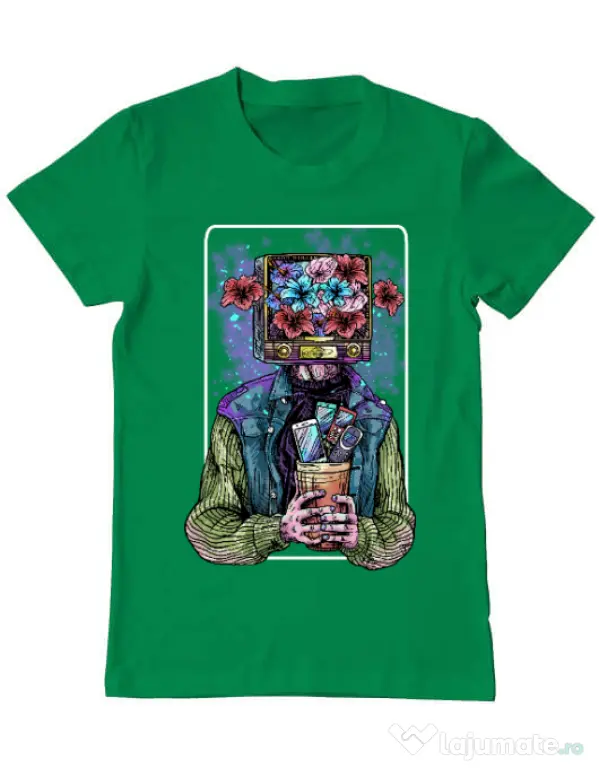 Tricou ADLER barbat Human milenial Verde mediu