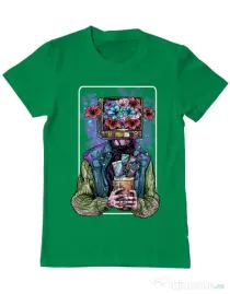 Tricou ADLER barbat Human milenial Verde mediu