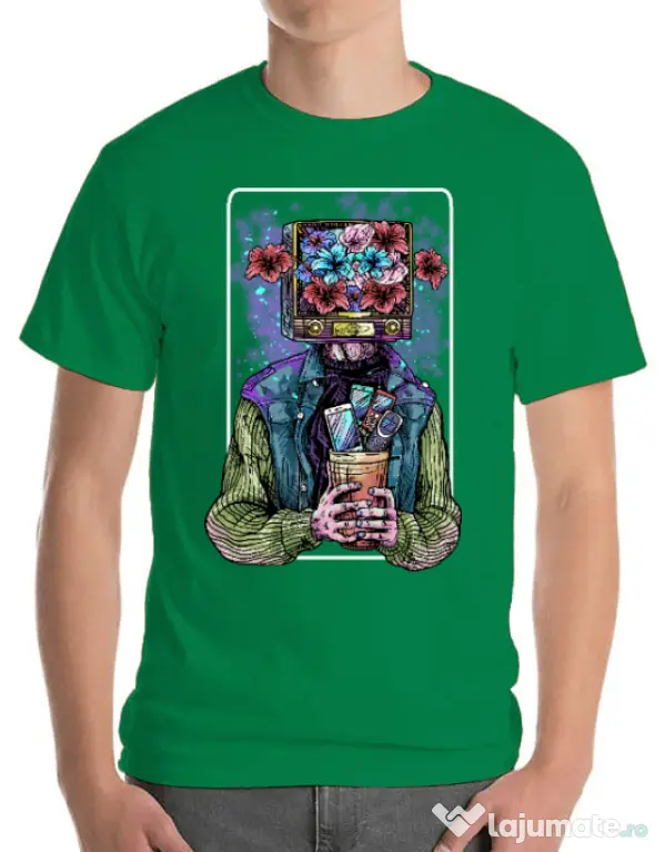 Tricou ADLER barbat Human milenial Verde mediu