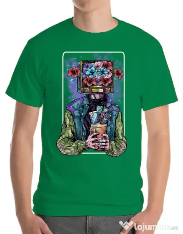 Tricou ADLER barbat Human milenial Verde mediu