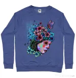 Bluza ADLER barbat Lady and flowers Albastru melanj