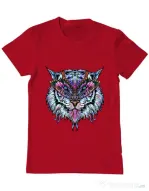 Tricou ADLER barbat Tiger buterfly Rosu