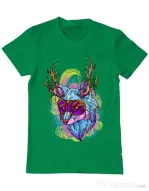 Tricou ADLER barbat Wolf Verde mediu
