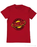 Tricou ADLER barbat Skate adventure Rosu