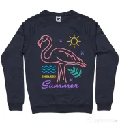 Bluza ADLER barbat Flamingo endless summer Denim inchis 