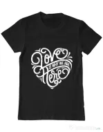 Tricou ADLER barbat Love Negru