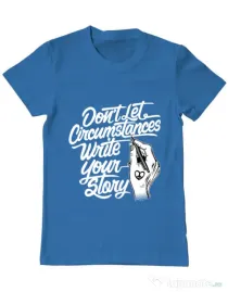 Tricou ADLER barbat Your story Albastru azuriu