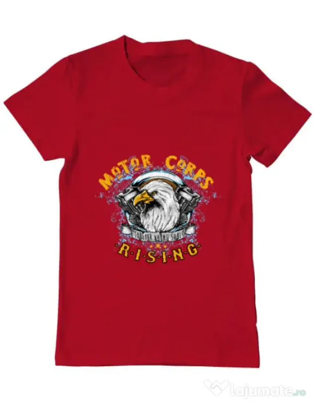 Tricou ADLER barbat Eagle Rosu