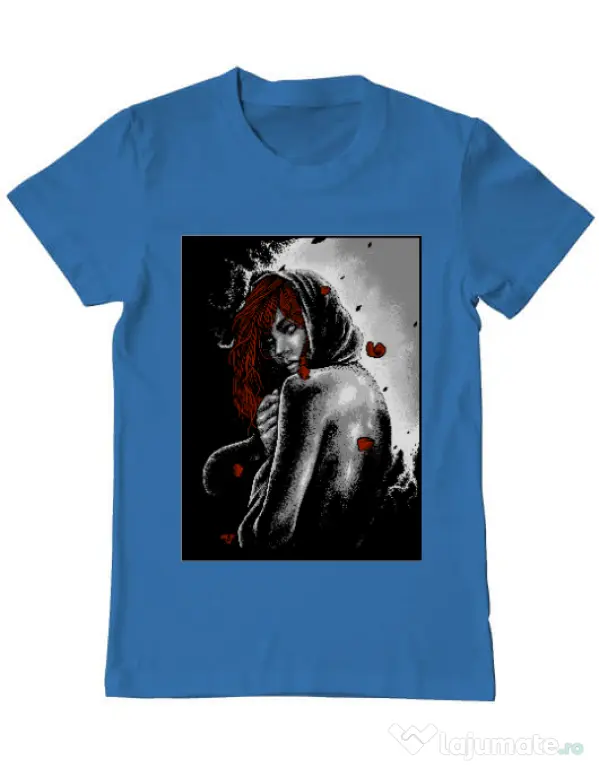 Tricou ADLER barbat Solitude Albastru azuriu