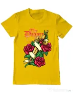 Tricou ADLER barbat The dagger Galben