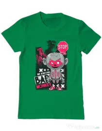 Tricou ADLER barbat Bad monkey Verde mediu