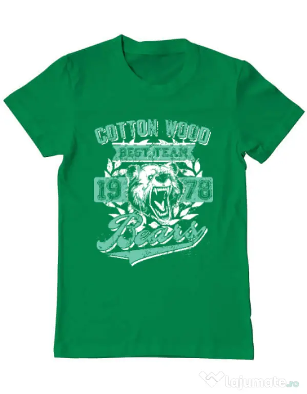 Tricou ADLER barbat Cotton wood Verde mediu