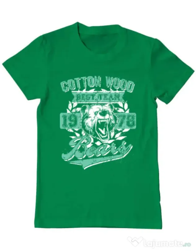 Tricou ADLER barbat Cotton wood Verde mediu