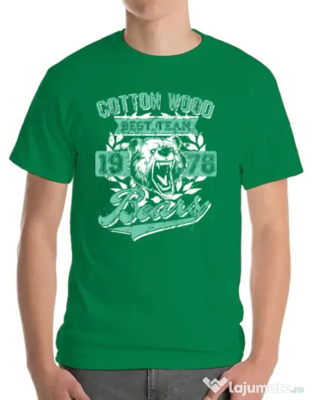 Tricou ADLER barbat Cotton wood Verde mediu