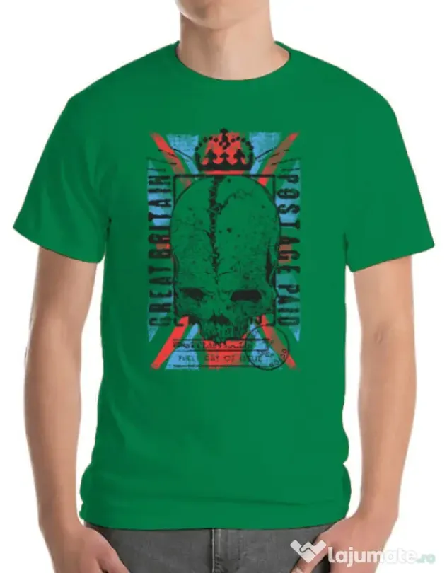 Tricou ADLER barbat Great Britain Post Verde mediu