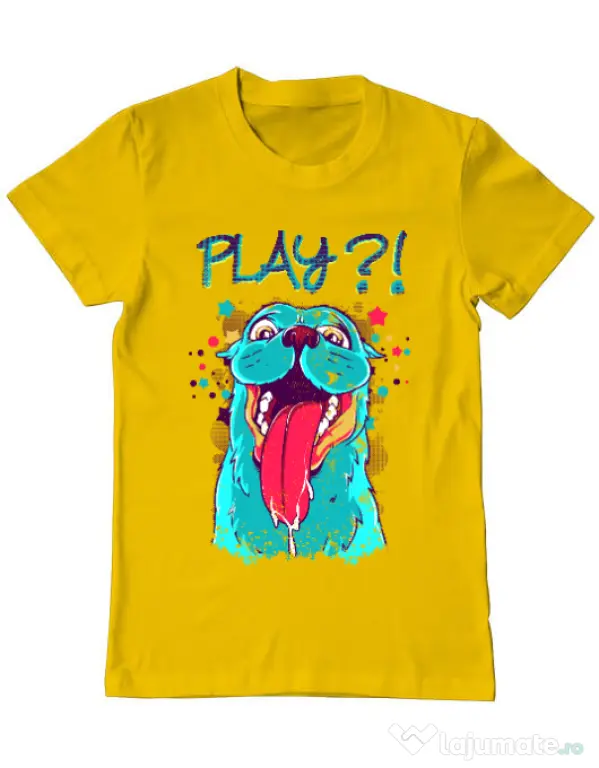 Tricou ADLER barbat Play Galben