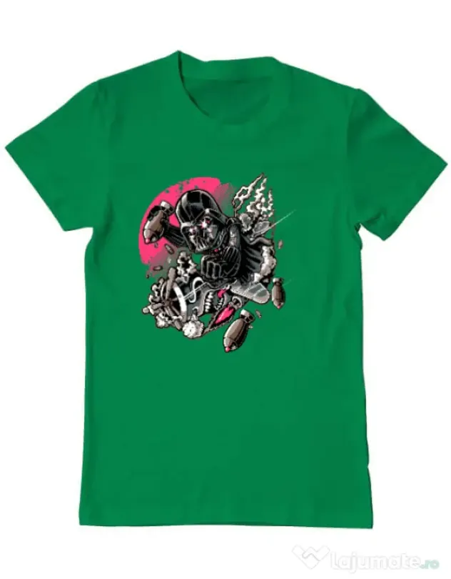 Tricou ADLER barbat Father attack Verde mediu