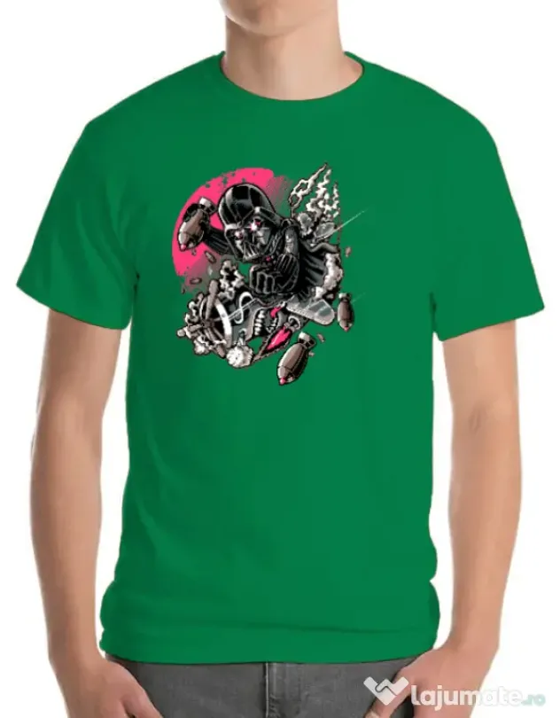 Tricou ADLER barbat Father attack Verde mediu