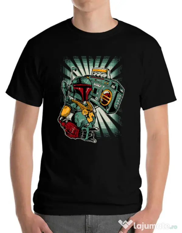 Tricou ADLER barbat Ghetobobaster Negru