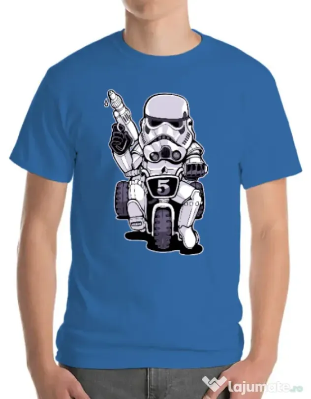 Tricou ADLER barbat Little tooper Albastru azuriu