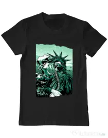 Tricou ADLER barbat Save the liberty Negru