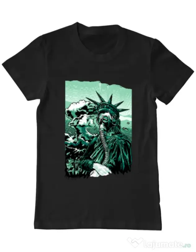 Tricou ADLER barbat Save the liberty Negru