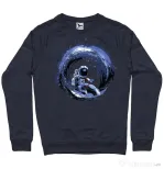 Bluza ADLER barbat Surfing in space Denim inchis