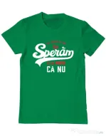 Tricou ADLER barbat Sa speram ca nu Verde mediu