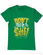 Tricou ADLER barbat Don't give a shit Verde mediu