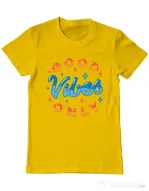 Tricou ADLER barbat Good vibes only Galben