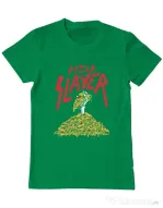 Tricou ADLER barbat Pizza slayer Verde mediu