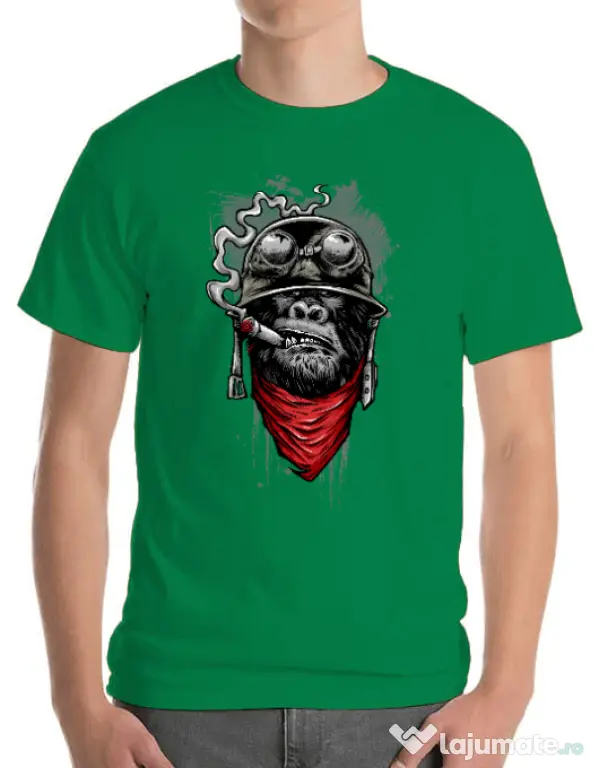 Tricou ADLER barbat Ape of duty Verde mediu