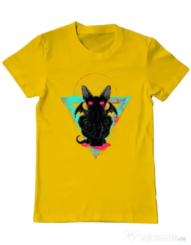 Tricou ADLER barbat Cathulhu Galben