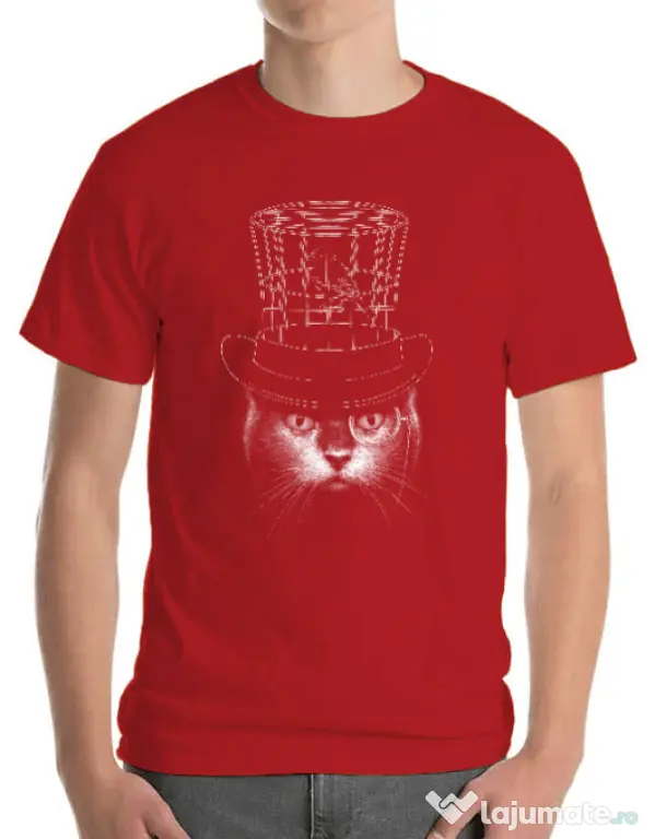 Tricou ADLER barbat Under my hat Rosu