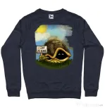 Bluza ADLER barbat I stay home Denim inchis