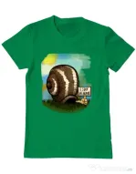 Tricou ADLER barbat I stay home 2 Verde mediu