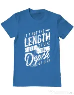 Tricou ADLER barbat Depth of life Albastru azuriu