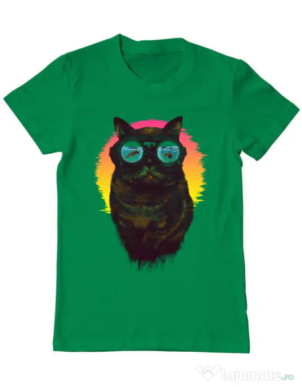 Tricou ADLER barbat Underwater punk Verde mediu
