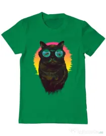 Tricou ADLER barbat Underwater punk Verde mediu