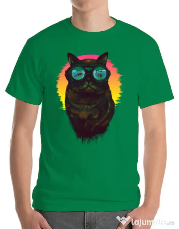 Tricou ADLER barbat Underwater punk Verde mediu