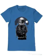 Tricou ADLER barbat Astronaut rebel Albastru azuriu