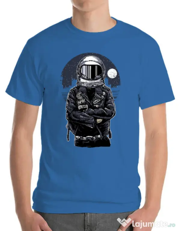 Tricou ADLER barbat Astronaut rebel Albastru azuriu
