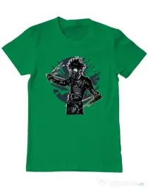Tricou ADLER barbat Gas mask scissor Verde mediu