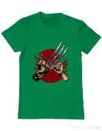 Tricou ADLER barbat Like father like daughter Verde mediu